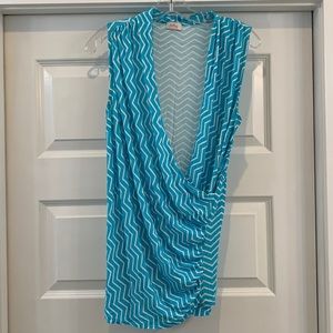 Pixley Montgomery Chevron Wrap Top
